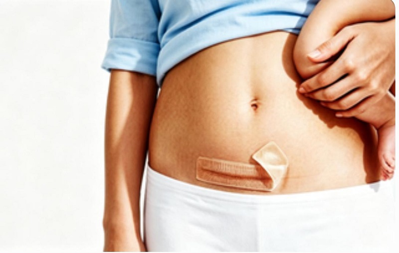 Hormonarik gabeko CmallBio silikonazko orbain adabaki segurua, zesareako orbainen zainketarako Hormonarik gabeko CmallBio silikonazko orbain adabaki segurua, zesareako orbainen zainketarako